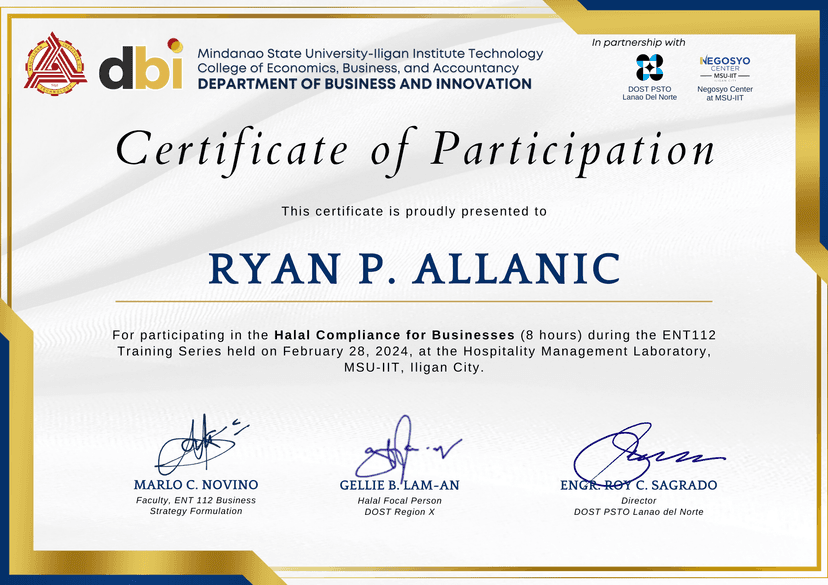 Halal Compliance for Business